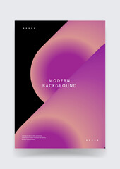 High contrast modern design showcasing large fluid curves with a soft pink and purple gradient