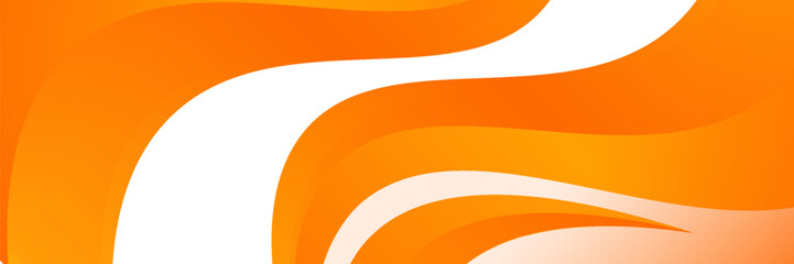 Vector orange line background curve element with white space for text and message design, eps10