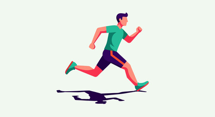 Obraz premium Active male skateboarder in motion during outdoors