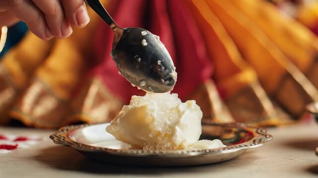 Chhath puja Prasad Offering Traditional Indian Festival Sweets