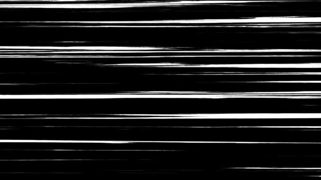 Black Anime Background with Manga Speed Line Motion, Horizontal 4K Animation with Seamless Speed.  Manga background, flash action visualization.