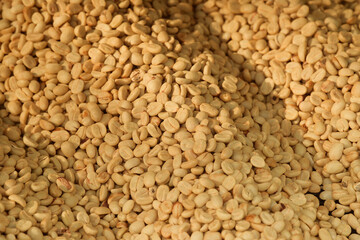 Close up of coffee beans for background