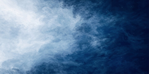 A serene summer cloudscape features fluffy white clouds drifting across a clear blue sky background to capture the natural light and airy atmosphere of a bright day © Graph Rover
