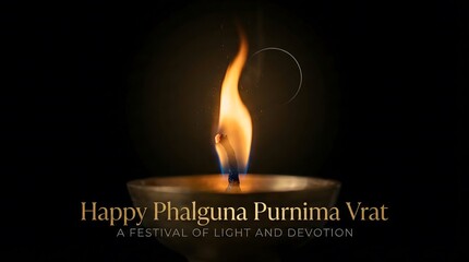 Phalguna purnima vrat festival light devotion diya lamp flame