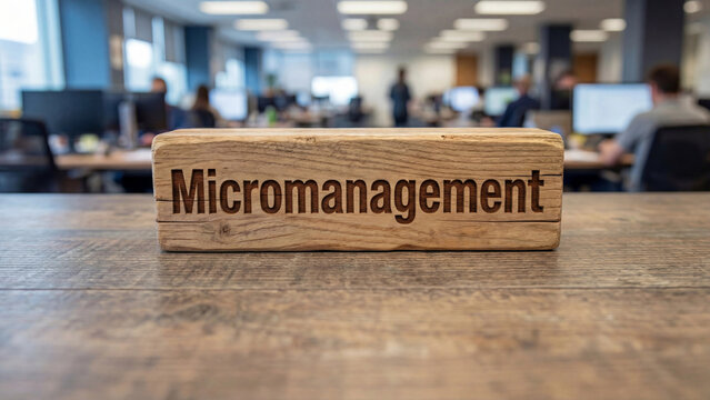 Workplace micromanagement controlling leadership style undermining employee autonomy trust and productivity in corporate open office environment causing professional stress and creative stagnation