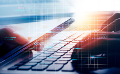 Digital Marketing , Conversion Rate , Online contents and social media management concept