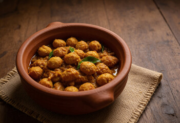 Sri lankana style Soya meat curry