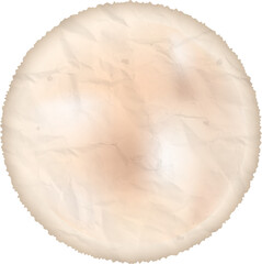 Distressed Textured Circle Paper Crumpled Surface Aged Background Element