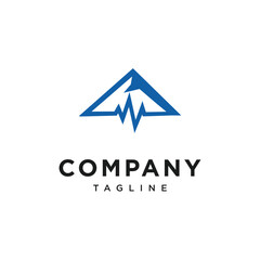 Mountain Pulse Health logo Icon Vector