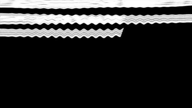 Dynamic 4K Seamless Scribble Transition with Wavy Lines, Alpha Channel for Video Projects