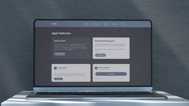 Modern Laptop Website Presentation Mockup