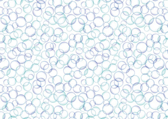 大きさ調整可能な背景透過シームレスバブルパターン
