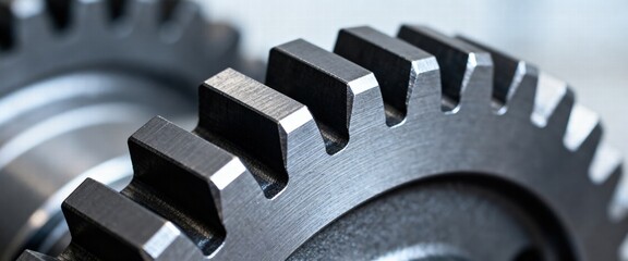 Metal Gears Interconnected Closeup