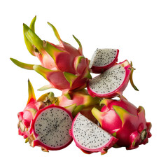 dragon fruit isolated on white background