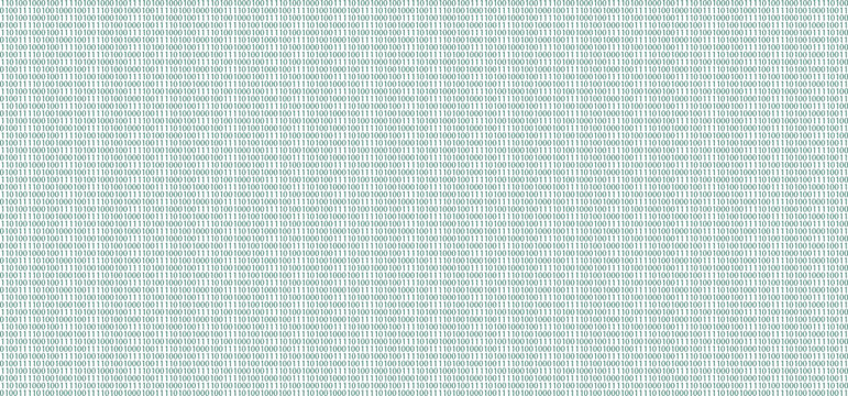 Abstract repetitive binary code pattern with subtle color gradient