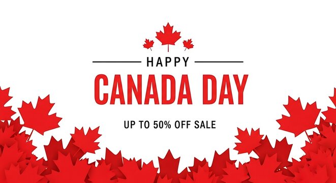 Canada day celebration with up to 50 off sale
