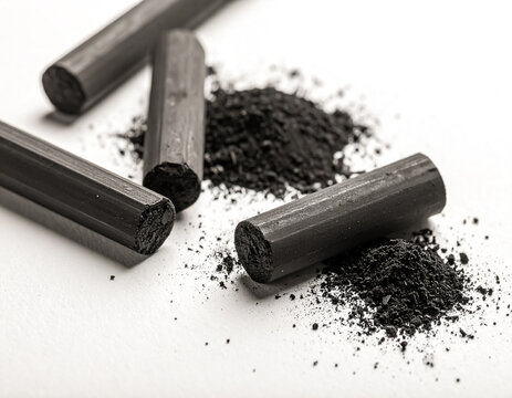 Activated Charcoal Sticks and Powder.
