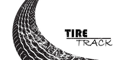 Vector Tire Track Background.Grunge Tire Track. EPS 10 © ALIJABAH