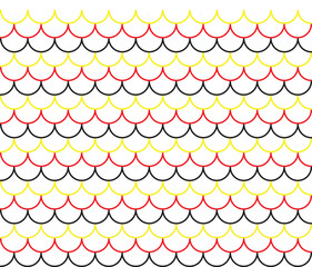 Multicolor outline fish scale pattern seamless background vector illustration with transparent grid texture for creative fabric designs and stylish aquatic themed art work © TREND AND VECTORS