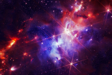 Blue galaxy, beautiful space. Elements of this image furnished by NASA © Artsiom P