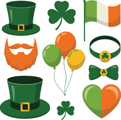 St Patricks Day Party Elements, Art & Illustration