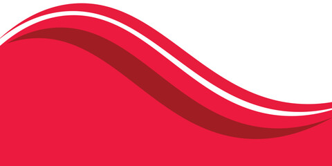 Curved red background. Curved Header and Footer Elements EPS 10,vector illustration
