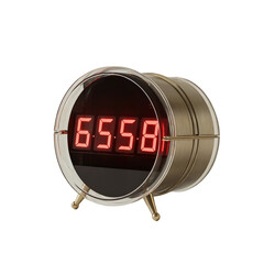 digital alarm clock isolated on white