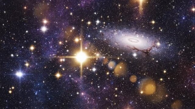 Mesmerizing Cosmic Symphony: A Spectacular View of Stars, Galaxy, and Celestial Wonders in Deep Space