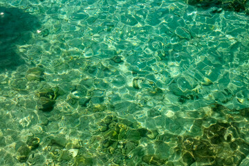 Obraz premium Beautiful view of water surface in sea