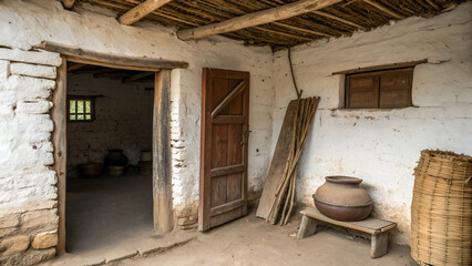 Rustic Traditional Village House Interior