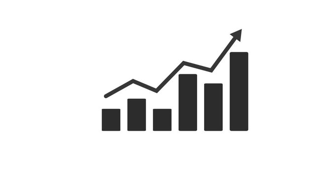 Growth arrow graph business chart success finance strategy digital diagram stock investment on market profit background of increase financial technology money concept wealth price goal target symbol.