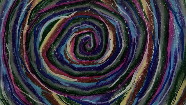 colorful abstract fractal spiral pattern decorative background emo grunge wall art wallpaper backdrop