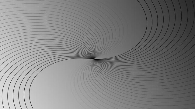 Elegant geometric horizontal line movement in gray rotate animation