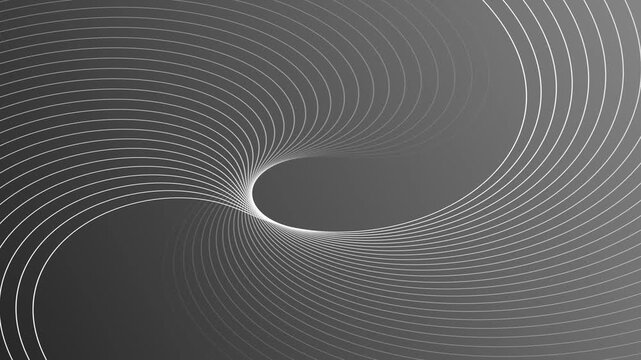 Clean geometric horizontal motion with rotating gray lines