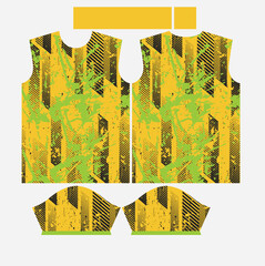Premium Abstract Sublimation Jersey Design Template &ndash; Vibrant Geometric Sports Uniform Concept for Custom Team