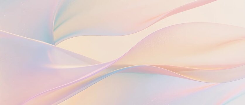 Abstract colorful vector illustration featuring smooth pink and blue waves with flowing light curves and motion lines for a modern art wallpaper design