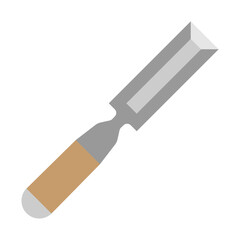 Wood Chisel  Vector Flat Icon Design