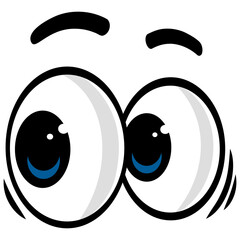 Googly Eyes Cartoon Vector Illustration