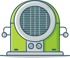 Futuristic Air Purification System Icon