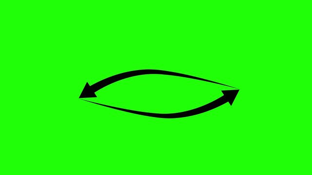 direction left and right arrow icon animation neon sign signal information sign symbol