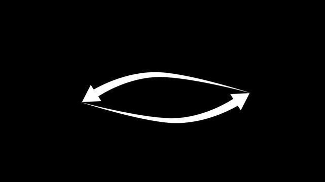 direction left and right arrow icon animation neon sign signal information sign symbol