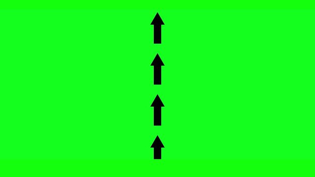 Abstract directional arrow icon or swipe up arrow signal. up road signal icon.