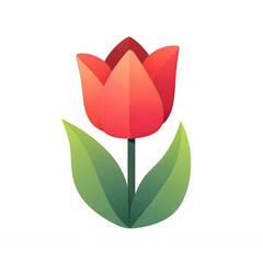 Stylized Tulip Blossom Icon