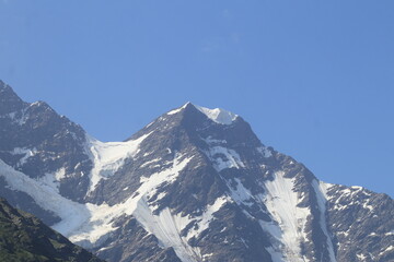 snow covered mountains