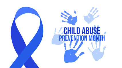 Child Abuse Prevention Month April Awareness Safe. For campaigns, posters, social media, and educational websites. Vector illustration.