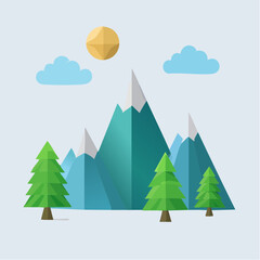 vector illustration of trees