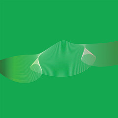 Abstract Wavy Lines Forming a Tunnel with Color Gradients from Red to Green