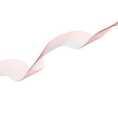 Abstract wavy lines in light pink and white on white background