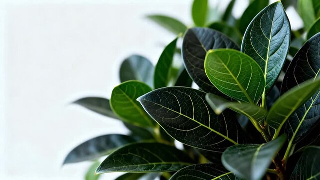 Closeup of green leafy plant