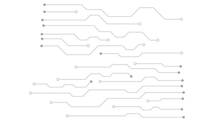Obraz premium Technology lines background. Circuit board texture. Electronic pattern. Digital data backdrop. Computer system background.
